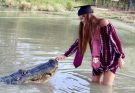 Today's news headlines, A Girl Trying to take selfie with an aligator from Texas